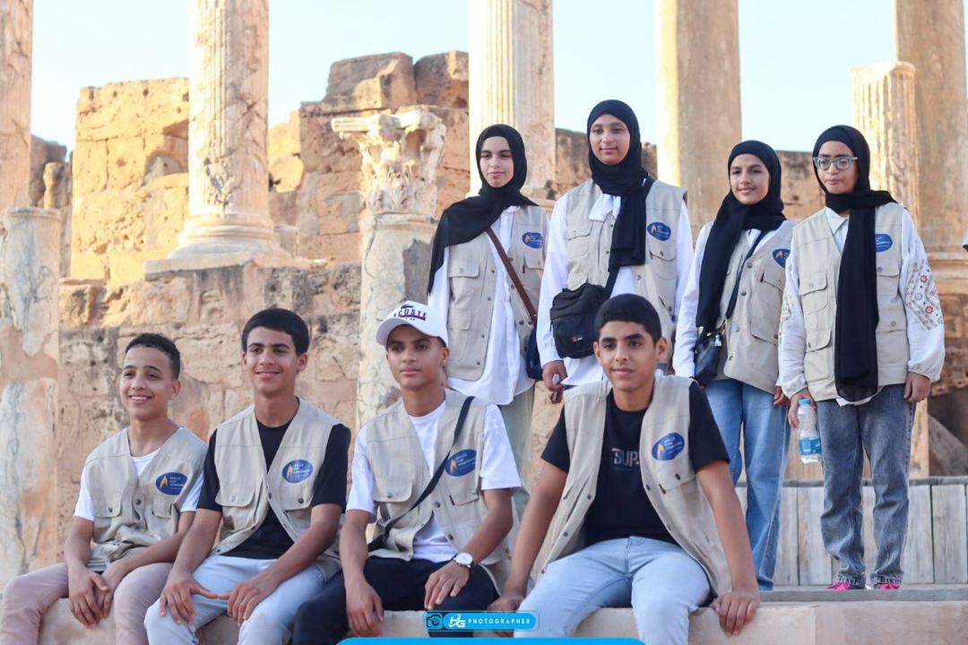 Skills for Tomorrow students at Leptis Magna